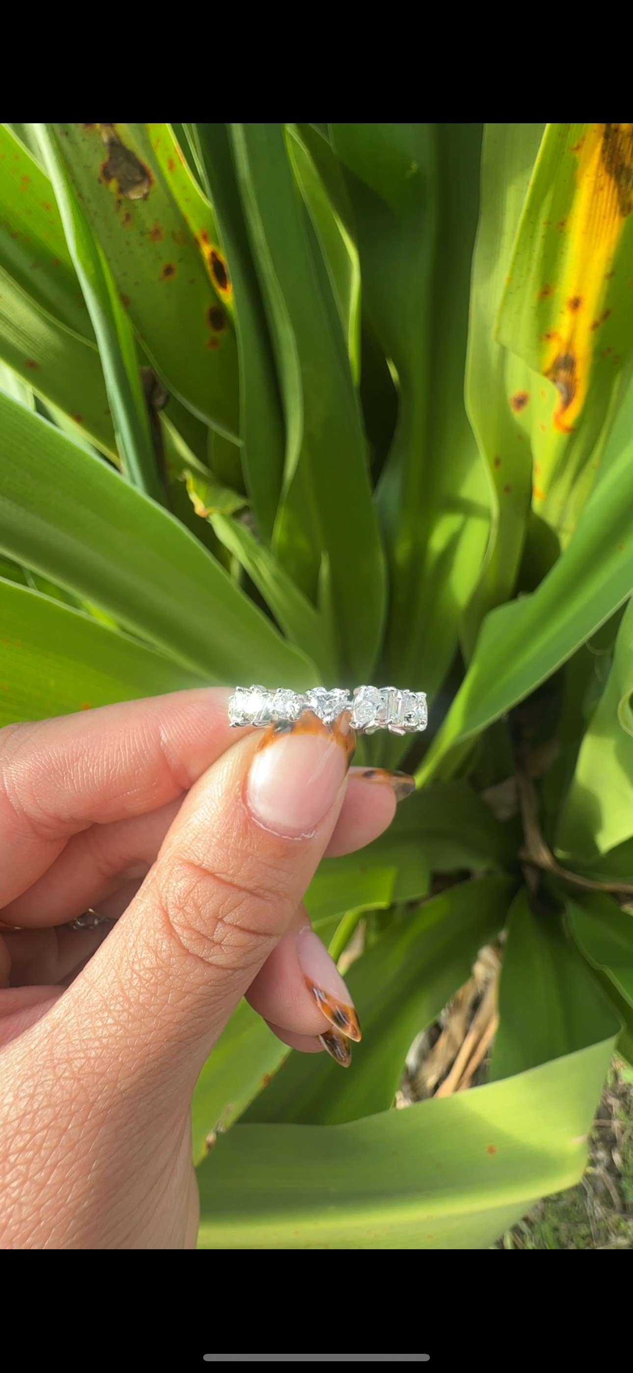 18K White Gold Diamond Cluster Ring